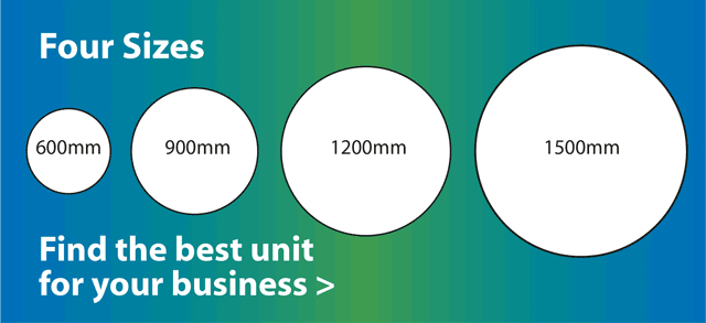 Enviroclean Four Sizes diagram
